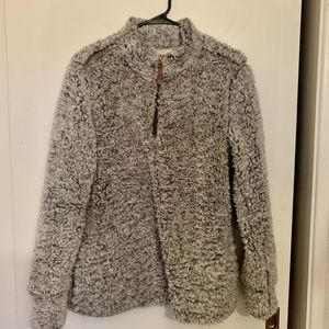 Grey Sherpa Pullover